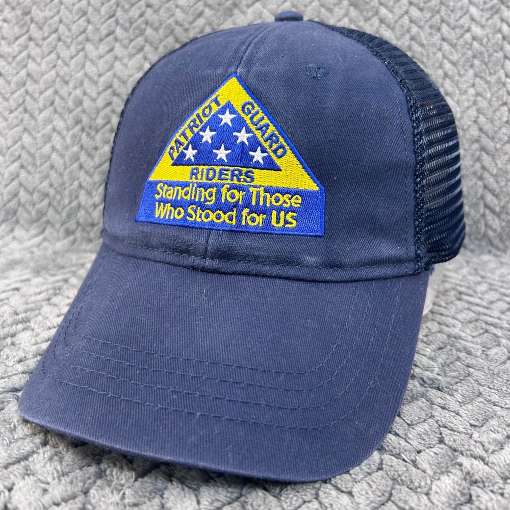 Patriot Guard Riders Mens Navy KC Caps Trucker Hat Mesh Back Adjustable OSFA